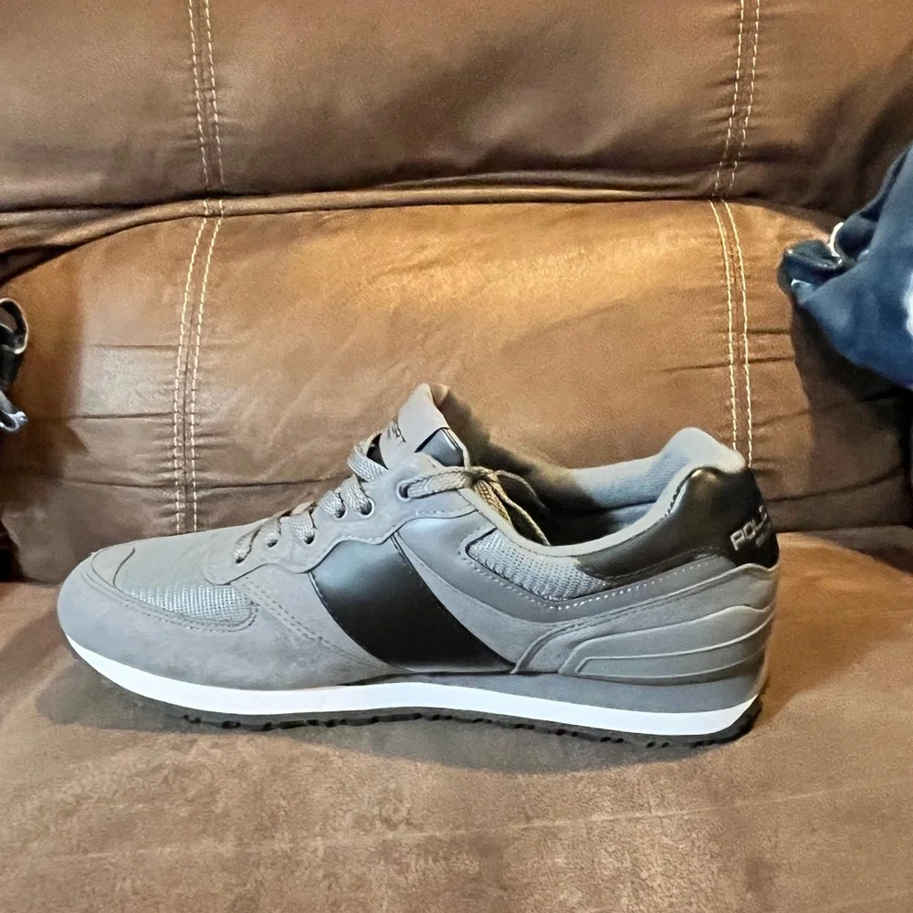 Polo Sport Ralph Lauren Slaton Shoes Sneakers grey Mens Size 12